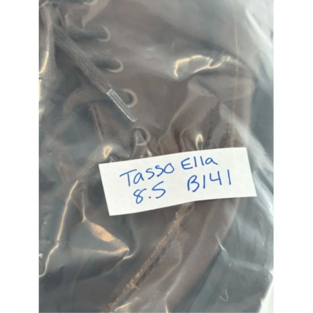 Tasso Elba Boots Men Size 8.5 Brown Leather Lace Up‎